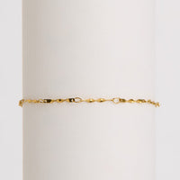 Waterproof Bracelet Narelle 6 3/4" Twisted Station Chain