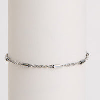 Waterproof Bracelet Narelle 6 3/4" Cable Tube Station Chain