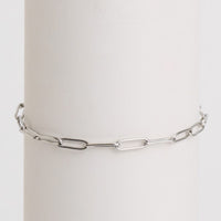 Waterproof Bracelet Narelle 6 3/4" Paperclip Chain Bracelet