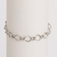 Waterproof Bracelet Narelle 6 3/4" Wavy Open Link Chain