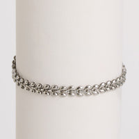Waterproof Bracelet Narelle 6 3/4" Wheat Leaf Chain Bracelet
