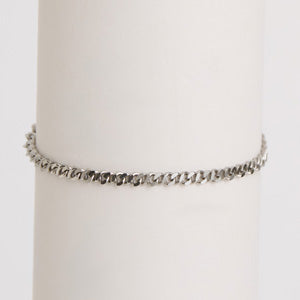 Waterproof Bracelet Narelle 6 3/4" Slim Curb Chain Bracelet