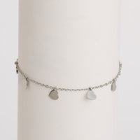 Waterproof Bracelet Narelle 6 3/4" Heart Charm Chain