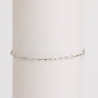 Waterproof Bracelet Narelle 6 3/4" Twisted Station Chain