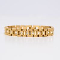 Waterproof Bracelet Narelle 8 1/4" President Link CZ Band