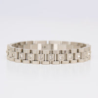 Waterproof Bracelet Narelle 8 1/4" President Link CZ Band