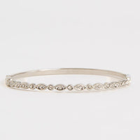 Waterproof Bracelet Narelle 6 3/4" Marquise Crystal Bangle
