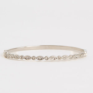Waterproof Bracelet Narelle 6 3/4" Marquise Crystal Bangle