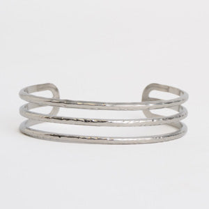 Waterproof Bracelet Narelle 6" Wide Multi Row Textured Cuff