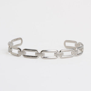 Waterproof Bracelet Narelle 6" Oval Paperclip Link Cuff