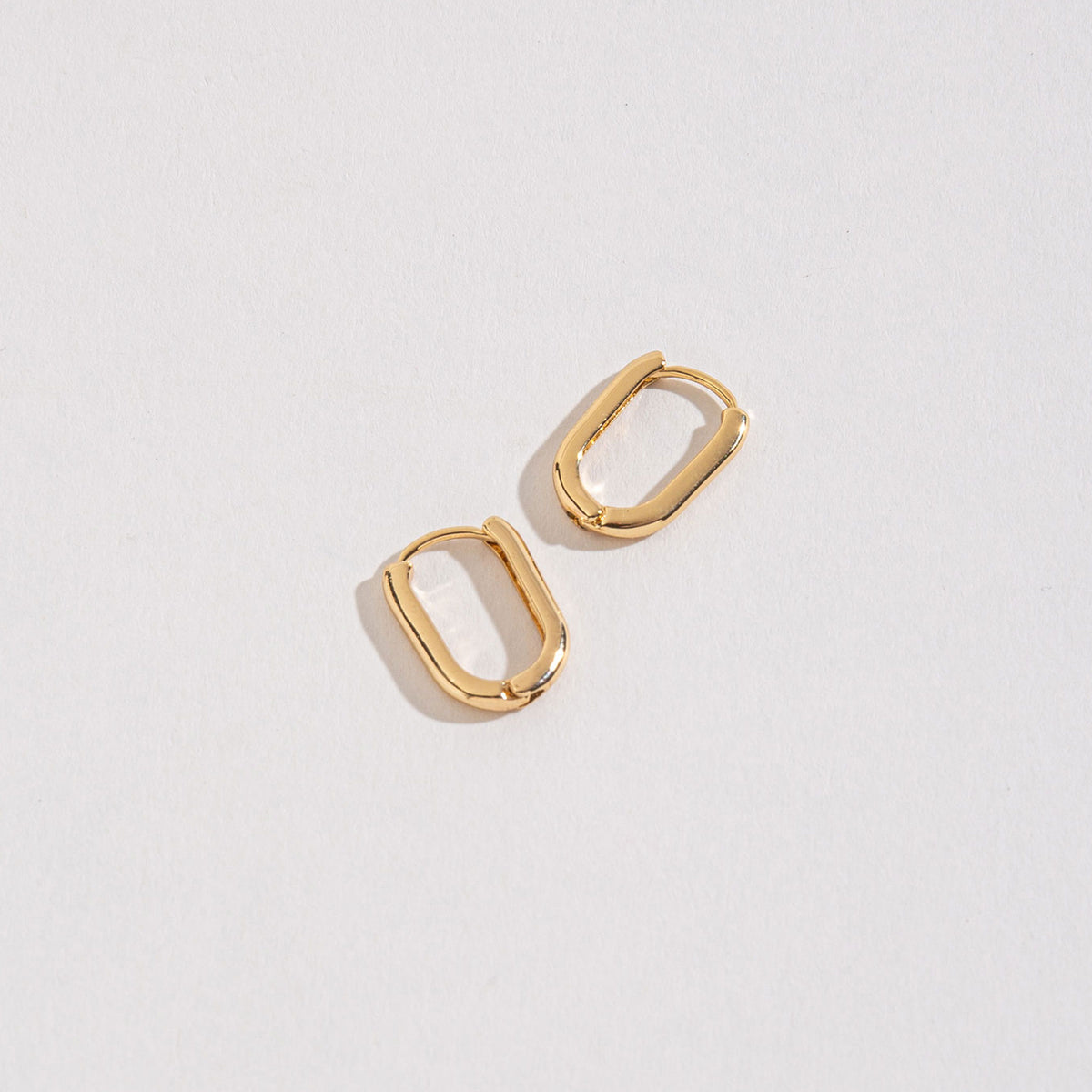 Small Link Huggie Hoop Earrings