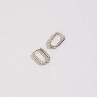 Small Link Huggie Hoop Earrings