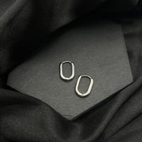 Small Link Huggie Hoop Earrings