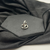 Small Pave Style Hoop Earrings