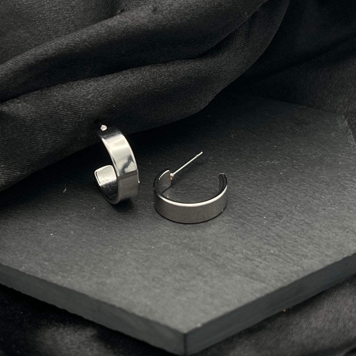 Small Flat Hoop Earrings