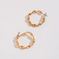 Twist Hoop Earrings