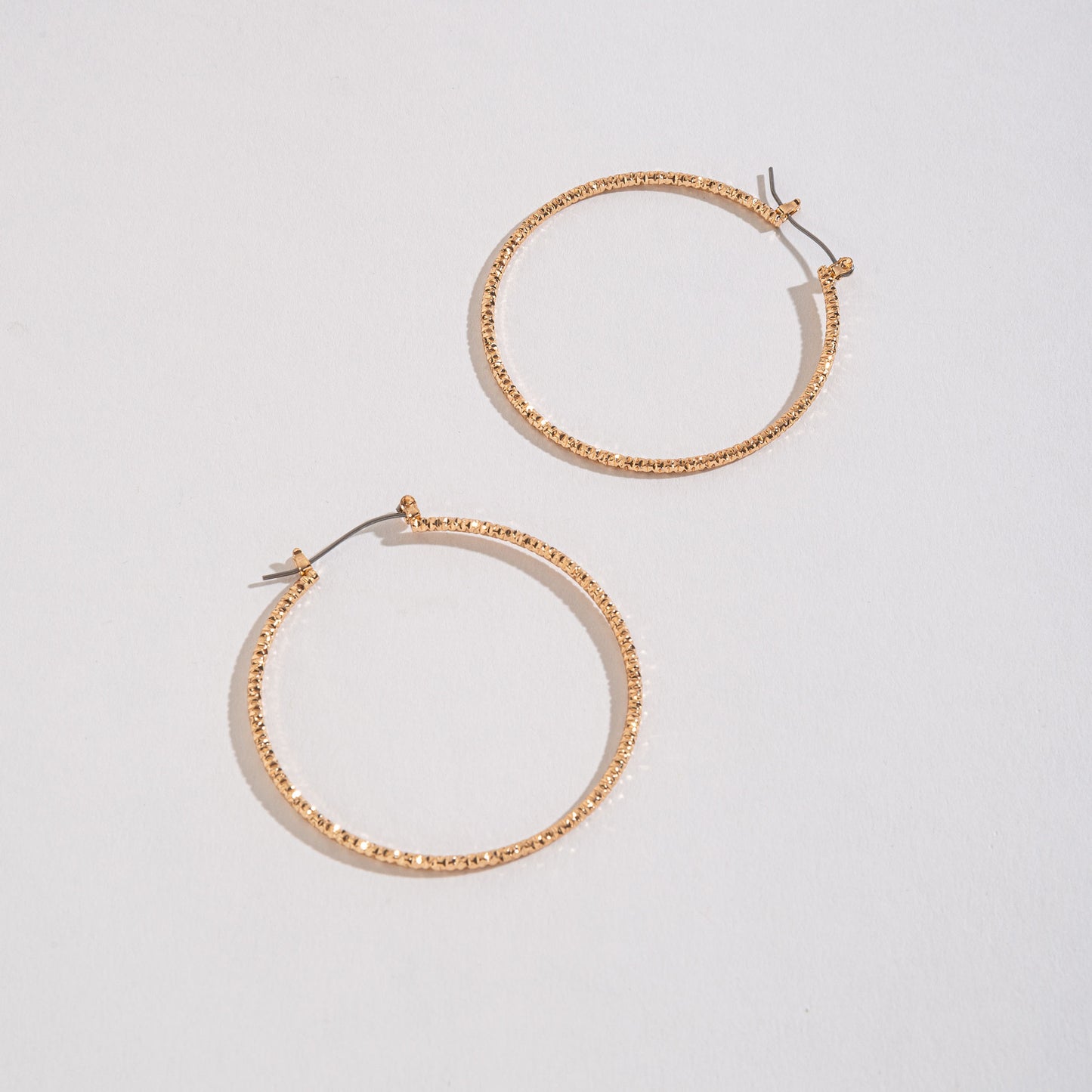 Textured Hoop Earrings