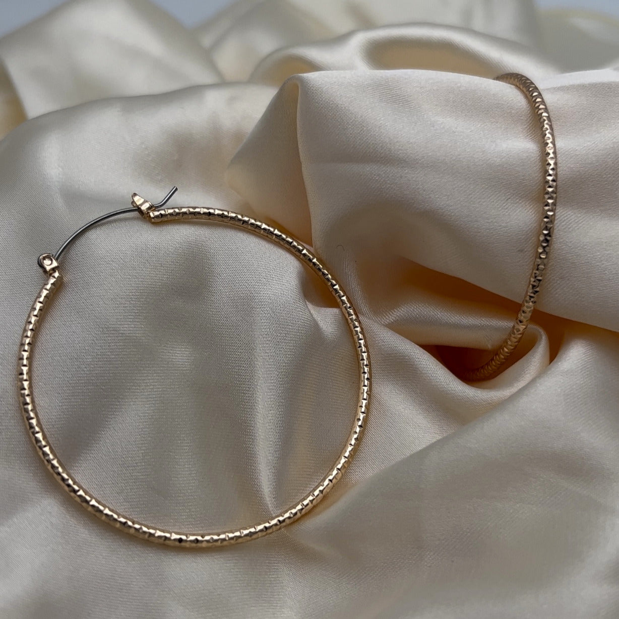 Textured Hoop Earrings