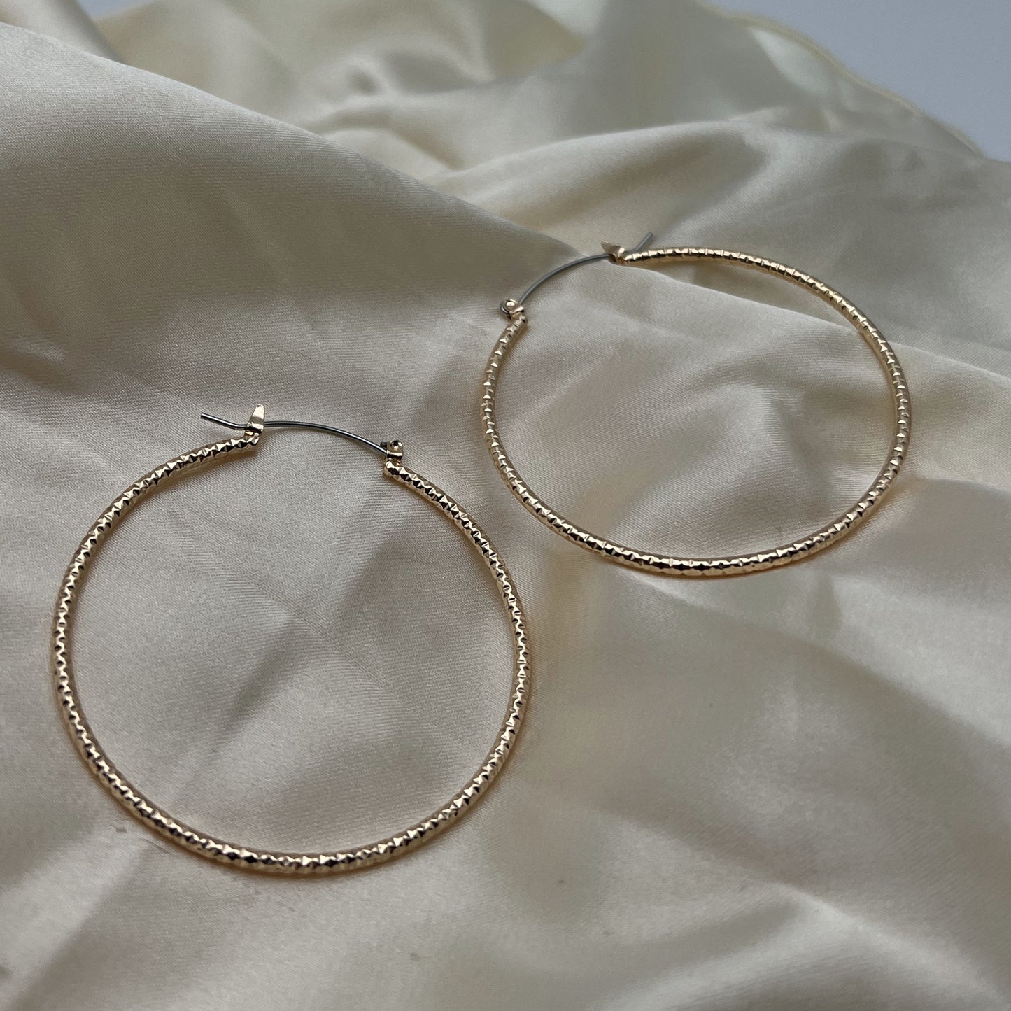 Textured Hoop Earrings