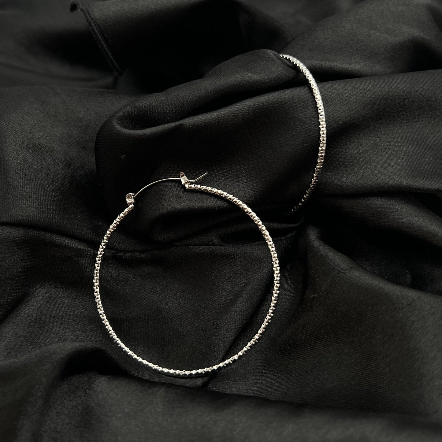 Textured Hoop Earrings