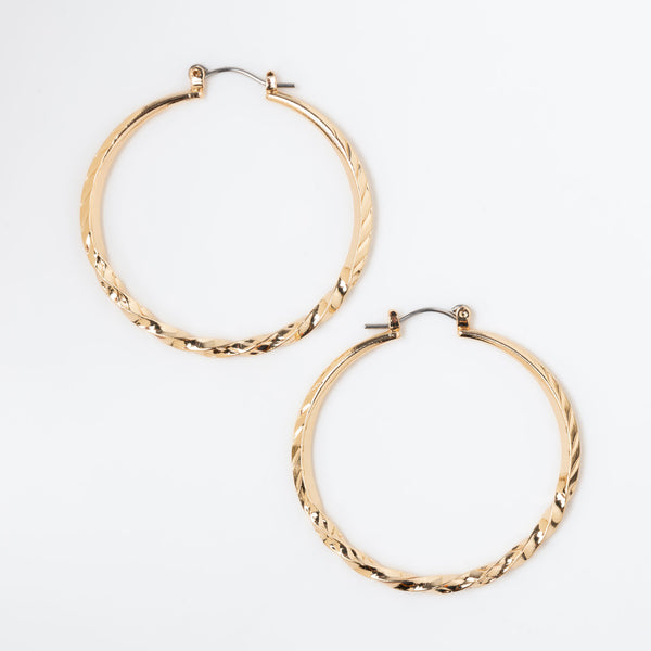 Twisted Hoop Earrings