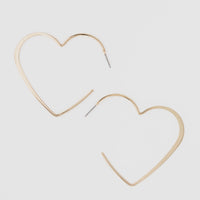 Heart Hoop Earrings