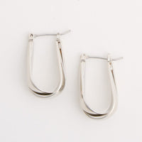 Hoop Earrings Scalloped Coin Edge Hoop Trendy Jewelry