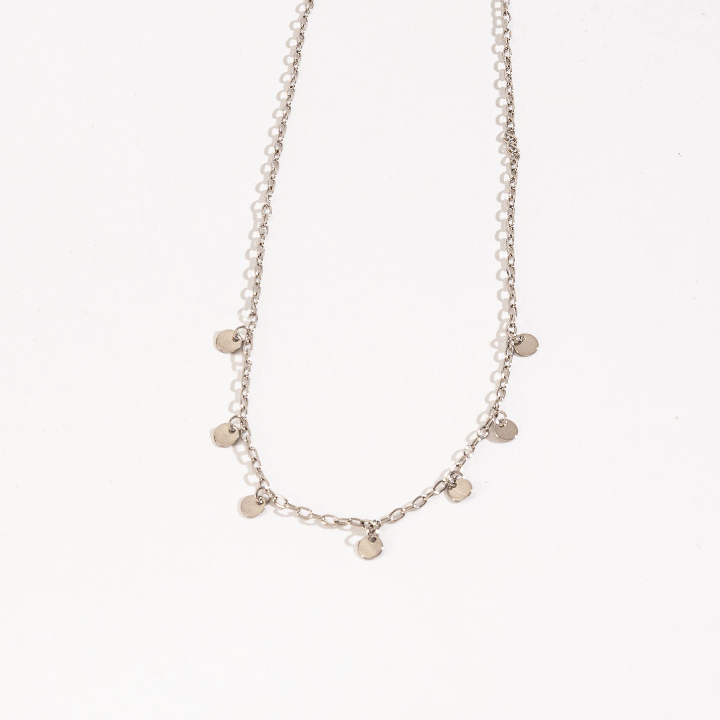 16" 3mm Disc Necklace Chain