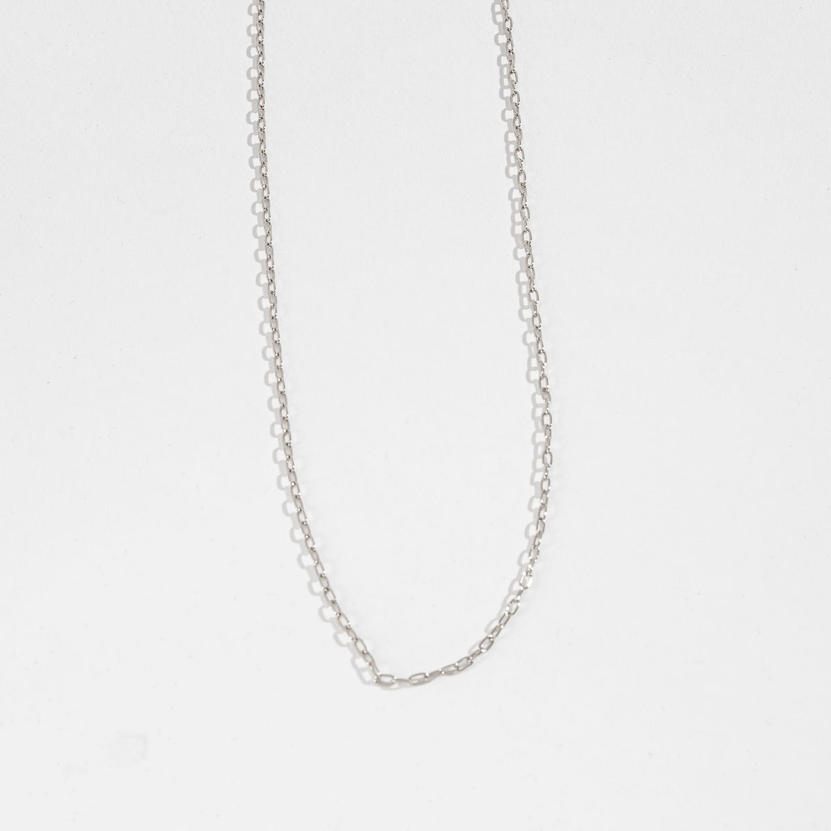 20" 2mm Oval Chain Necklace