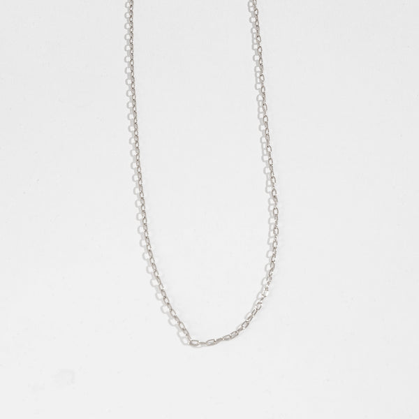 20" 2mm Oval Chain Necklace