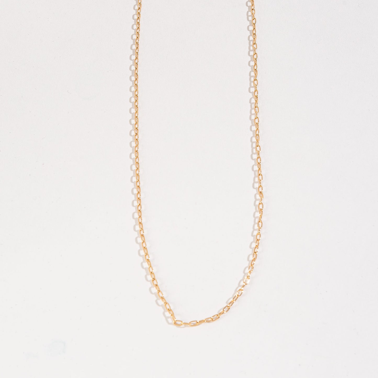 20" 2mm Oval Chain Necklace