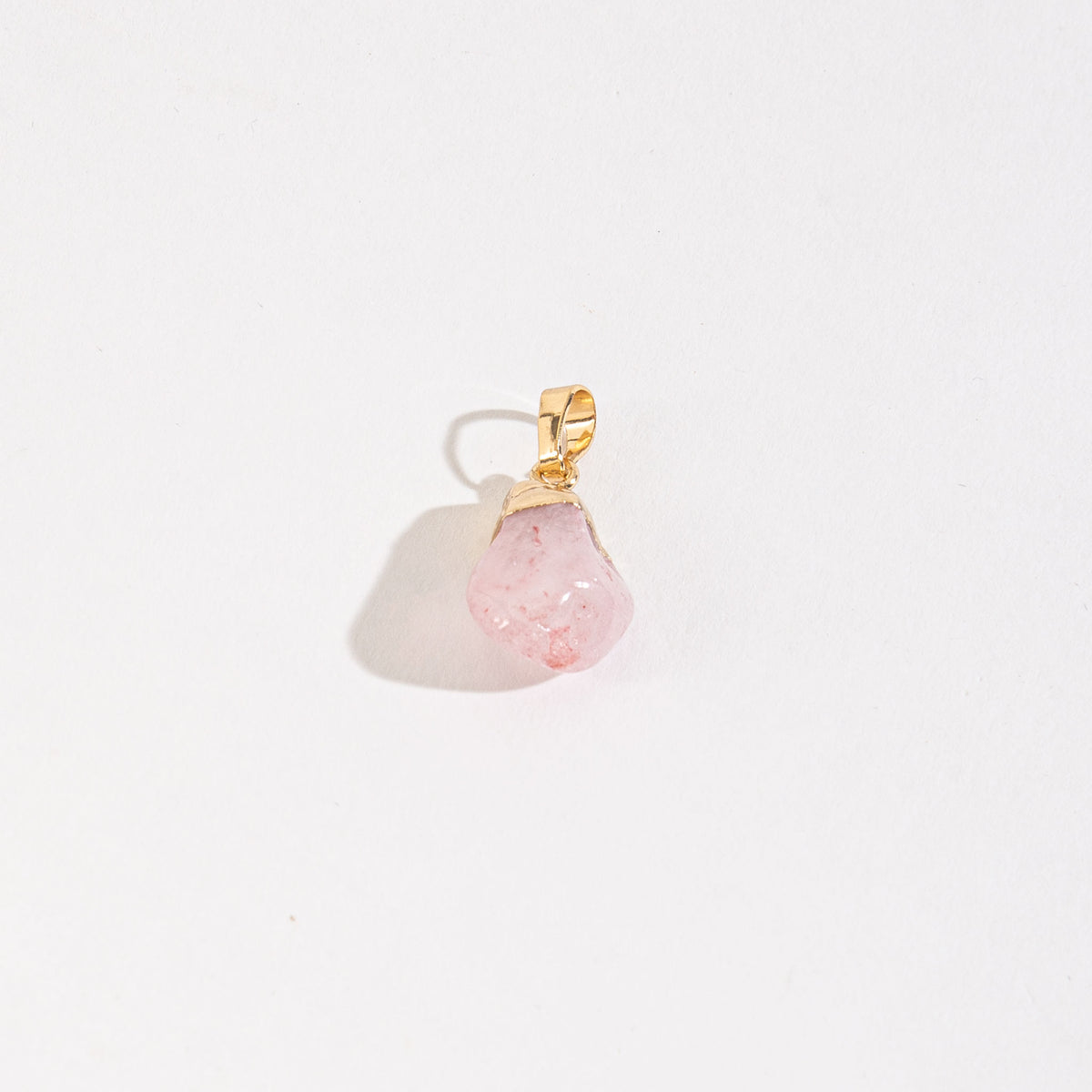Layering Quartz Stone Pendant Charm