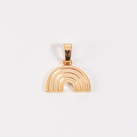 Layering Gold Rainbow Pendant Charm