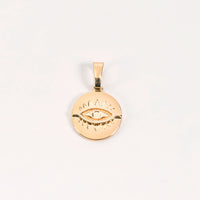 Layering Gold Evil Eye Pendant Charm