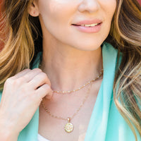 Layering Gold Evil Eye Pendant Charm