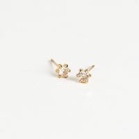 Waterproof Earrings 3mm Round Cubic Zirconia Stud Narelle