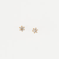 Waterproof Earrings 3mm Round Cubic Zirconia Stud Narelle