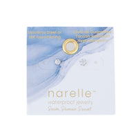 Waterproof Earrings 3mm Round Cubic Zirconia Stud Narelle