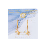 Waterproof Earrings Narelle Starburst Charm C Hoop
