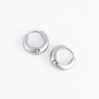 Waterproof Earrings Narelle Hoop Graduated Huggie in Gold & Steel