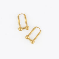 Waterproof Earrings Narelle Chunky U-Link Hoop
