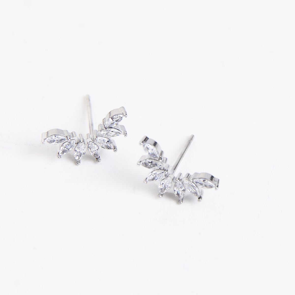 Waterproof Earrings Narelle Mini Crawler Studs with Cubic Zirconia