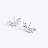 Waterproof Earrings Narelle Mini Crawler Studs with Cubic Zirconia