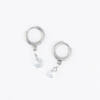 Waterproof Earrings Narelle Dangle CZ Huggie Hoop