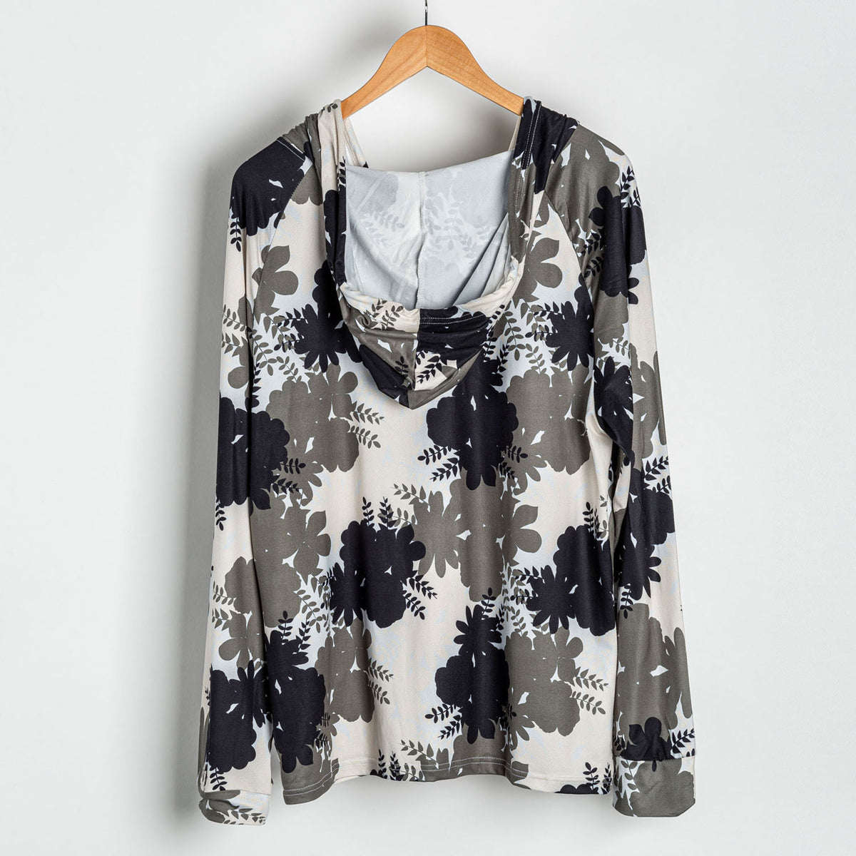 Two-Piece Long Sleeve Hooded Loungewear Pajama Set