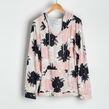 Two-Piece Long Sleeve Hooded Loungewear Pajama Set