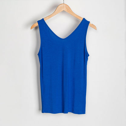 Audrey Reversible Scoop Neck and V-Neck Stretch Tank Top