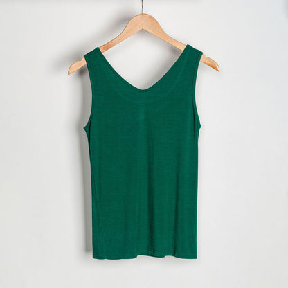 Audrey Reversible Scoop Neck and V-Neck Stretch Tank Top
