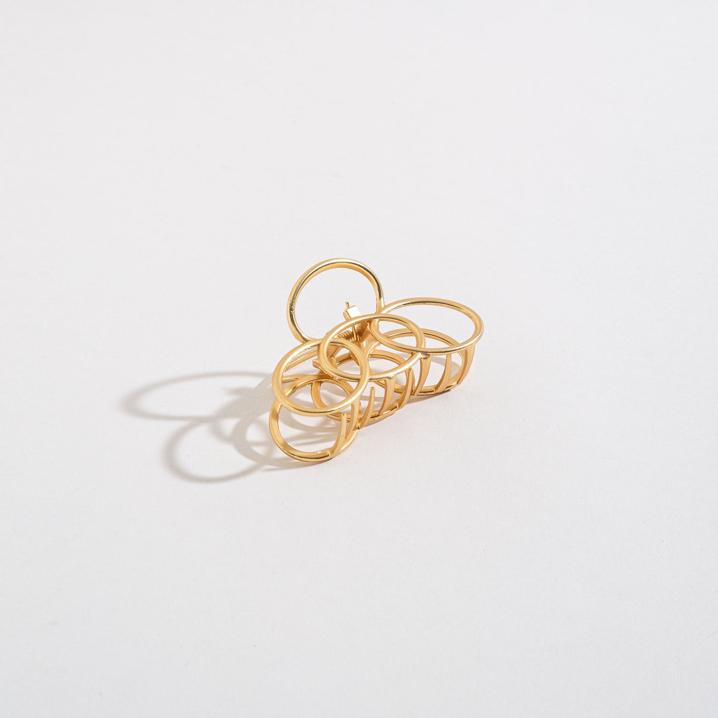 Linked Rings Hair Claw Clip