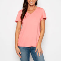 Giselle V-Neck Short Sleeve Top